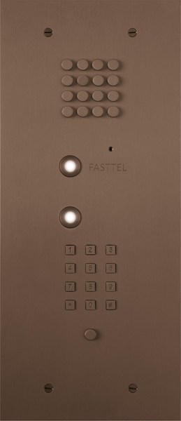 Wizard Bronze rustic 2 buttons small keypad and color cam
